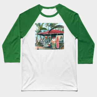 Mele Kalikimaka Santa Baseball T-Shirt